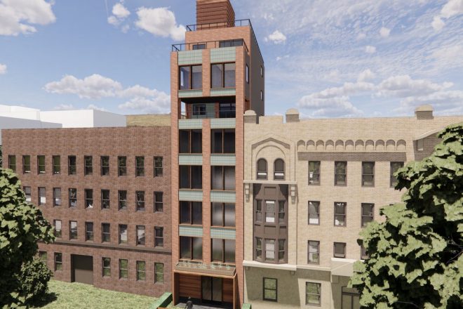 Rendering of 311 Eastern Parkway, courtesy of Harpia